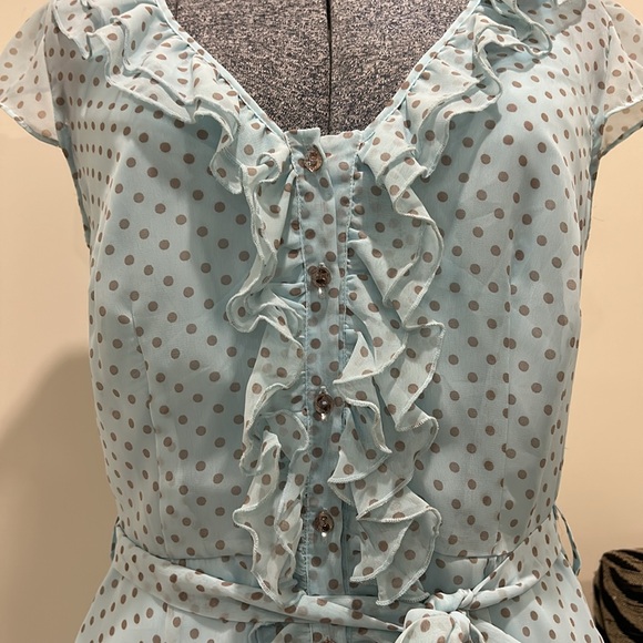 Sheer dress with jewelled buttons and lining - Picture 2 of 4